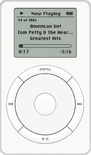 A flash-modded iPod running flashpod