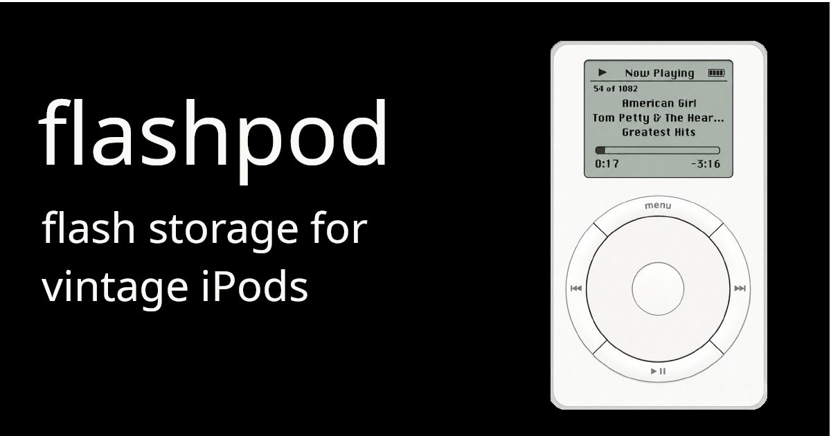 Flashpod Camera flashpod — revive a vintage iPod from your terminal